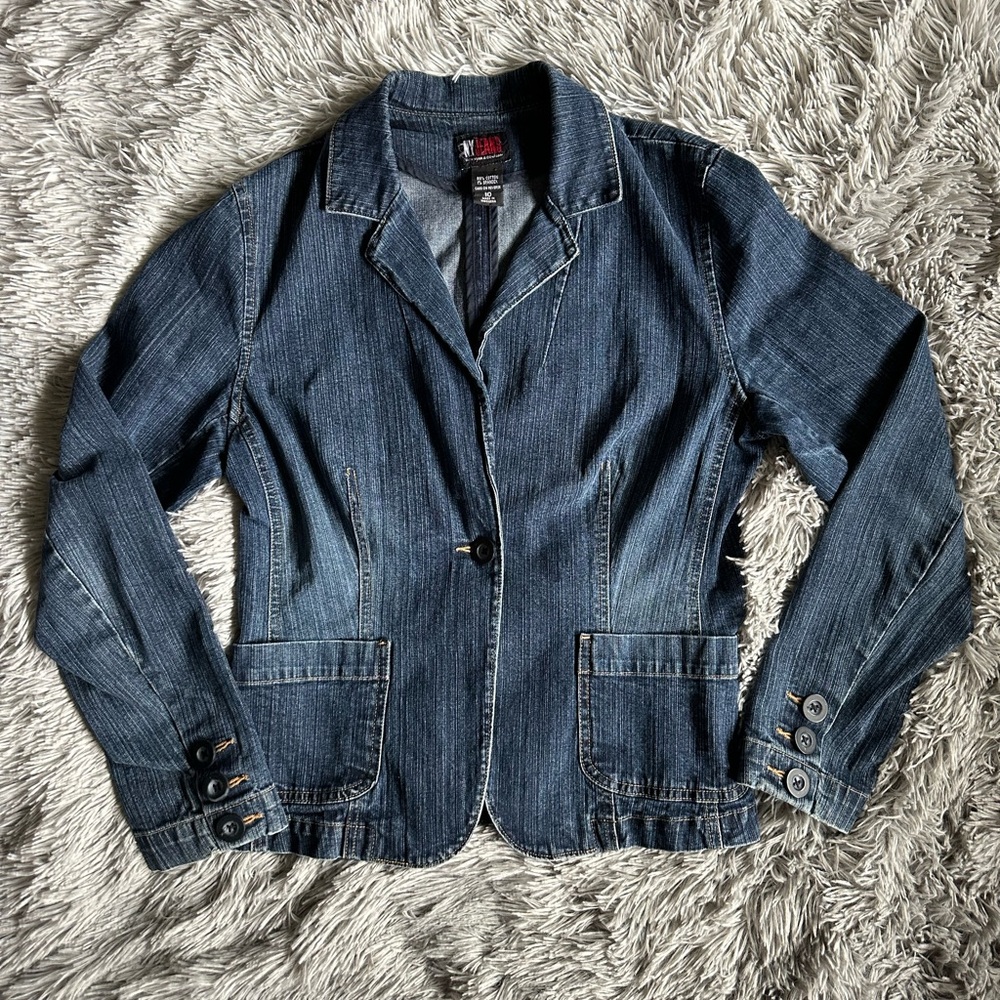 Denim tailored Blazer Jacket, NY JEANS, NY & Co Size 10